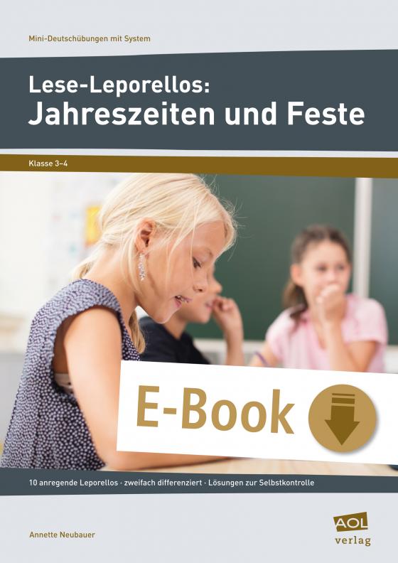 Cover-Bild Lese-Leporellos: Jahreszeiten und Feste Kl. 3/4