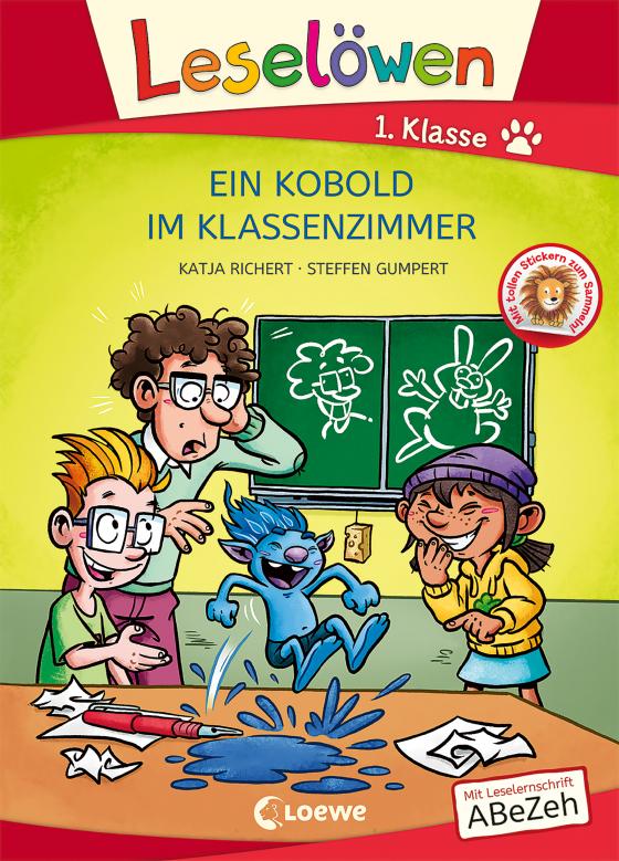Cover-Bild Leselöwen 1. Klasse - Ein Kobold im Klassenzimmer (Großbuchstabenausgabe)