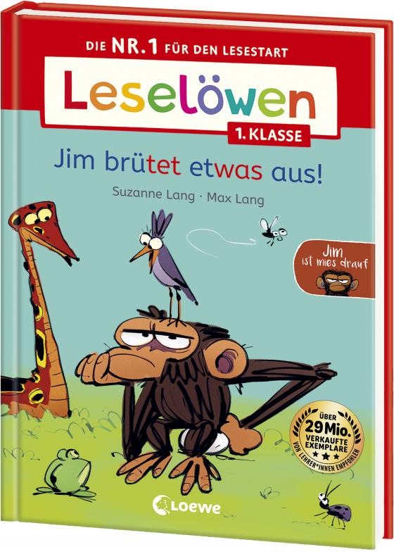 Cover-Bild Leselöwen 1. Klasse - Jim ist mies drauf - Jim brütet etwas aus!