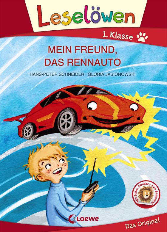 Cover-Bild Leselöwen 1. Klasse - Mein Freund, das Rennauto (Großbuchstabenausgabe)