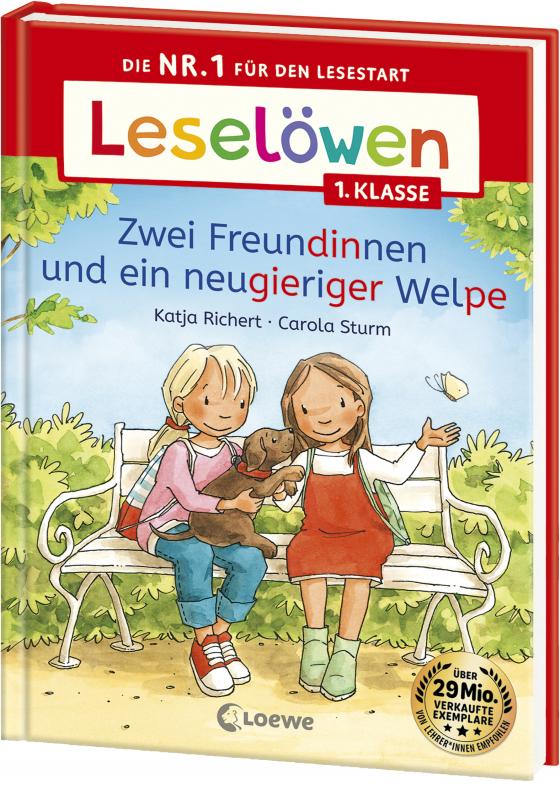 Cover-Bild Leselöwen 1. Klasse - Zwei Freundinnen und ein neugieriger Welpe