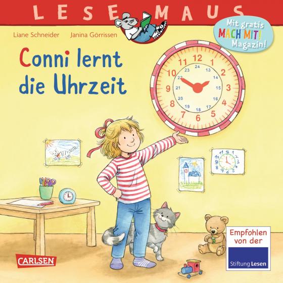 Cover-Bild LESEMAUS 190: Conni lernt die Uhrzeit