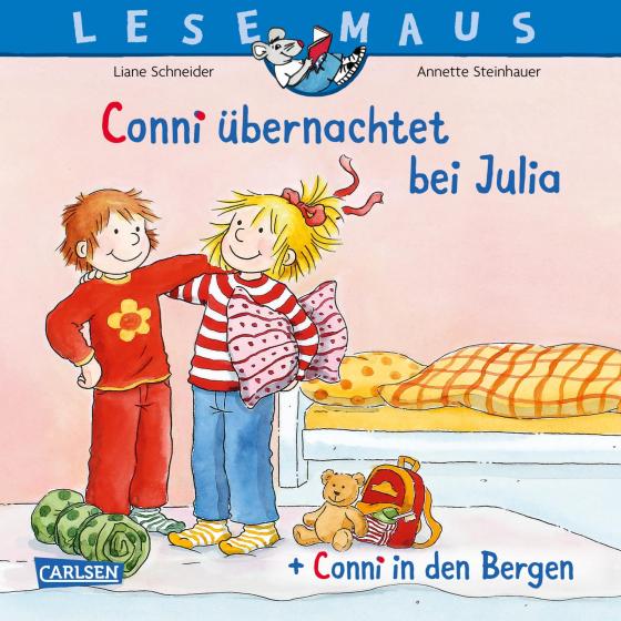 Cover-Bild LESEMAUS 207: "Conni übernachtet bei Julia" + "Conni in den Bergen" Conni Doppelband