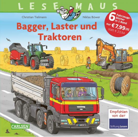 Cover-Bild LESEMAUS Sonderbände: Bagger, Laster und Traktoren – Alles über Fahrzeuge
