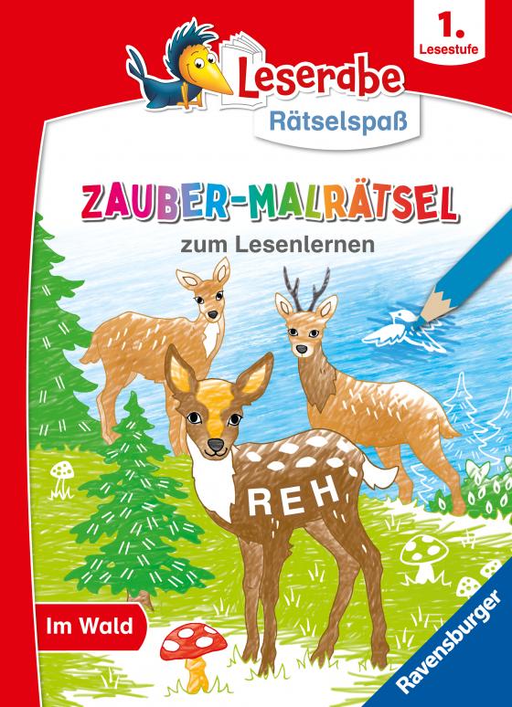 Cover-Bild Leserabe Rätselspaß Zauber-Malrätsel zum Lesenlernen: Im Wald (1. Lesestufe)