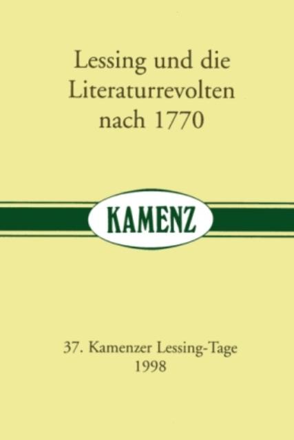 Cover-Bild Lessing und die Literaturrevolten nach 1770