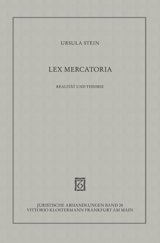 Cover-Bild Lex mercatoria