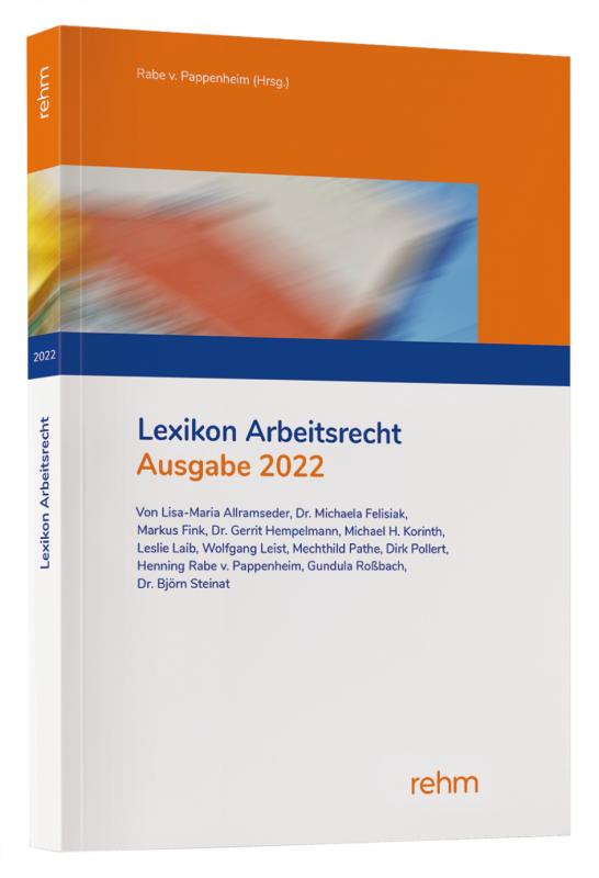 Cover-Bild Lexikon Arbeitsrecht 2022