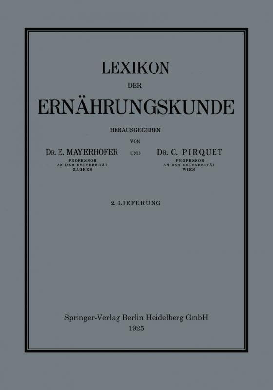 Cover-Bild Lexikon der Ernährungskunde