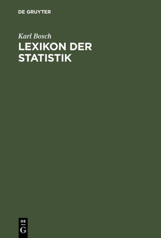 Cover-Bild Lexikon der Statistik