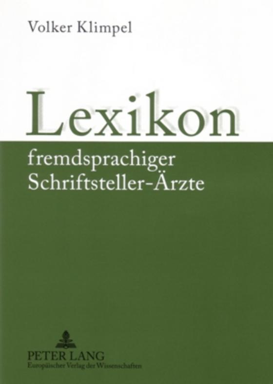 Cover-Bild Lexikon fremdsprachiger Schriftsteller-Ärzte