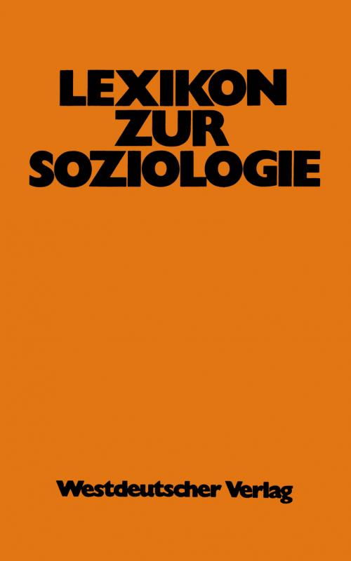 Cover-Bild Lexikon zur Soziologie