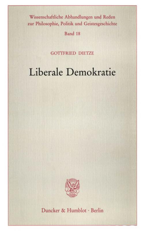 Cover-Bild Liberale Demokratie.