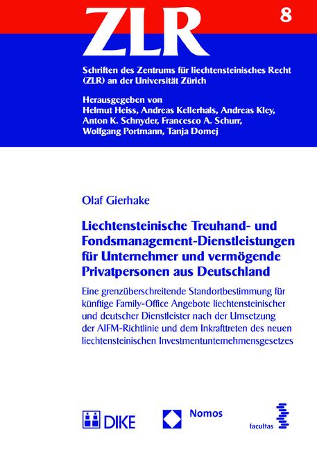 Cover-Bild Liechtensteinische Treuhand- und Fondsmanagement-Dienstleistungen für Unternehmer und vermögende Privatpersonen aus Deutschland