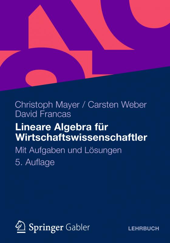 Cover-Bild Lineare Algebra für Wirtschaftswissenschaftler