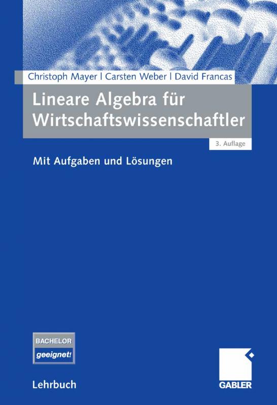 Cover-Bild Lineare Algebra für Wirtschaftswissenschaftler