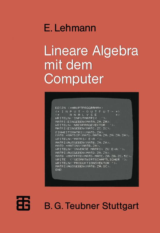 Cover-Bild Lineare Algebra mit dem Computer