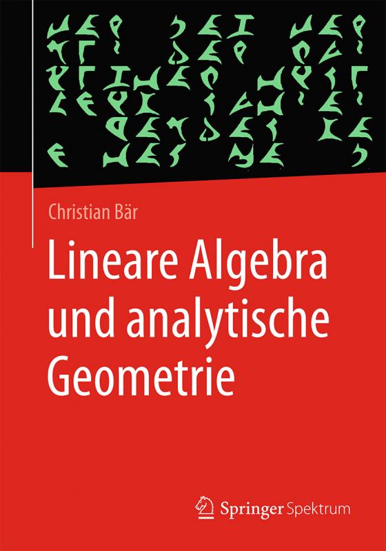 Cover-Bild Lineare Algebra und analytische Geometrie