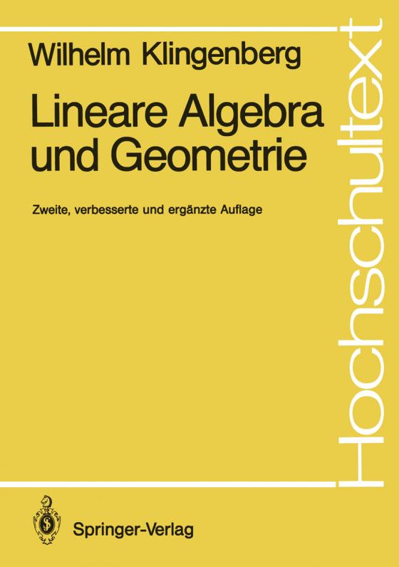 Cover-Bild Lineare Algebra und Geometrie