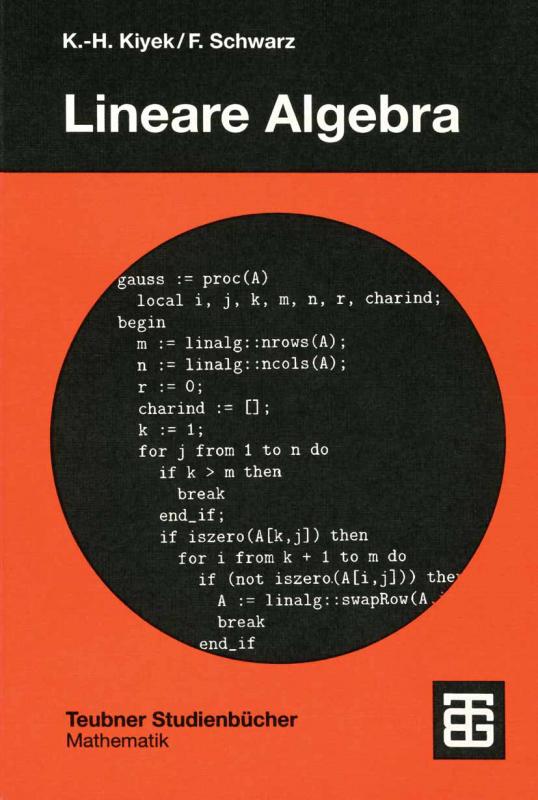 Cover-Bild Lineare Algebra