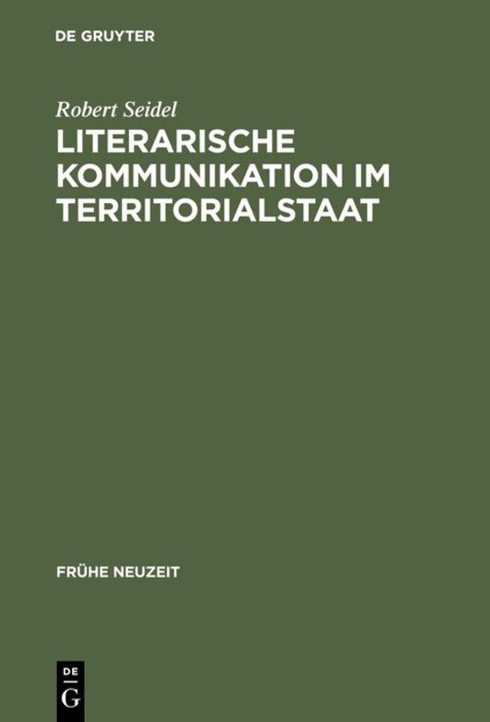 Cover-Bild Literarische Kommunikation im Territorialstaat