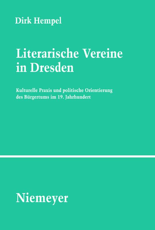 Cover-Bild Literarische Vereine in Dresden