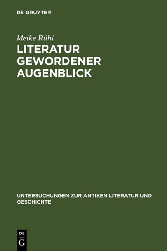 Cover-Bild Literatur gewordener Augenblick