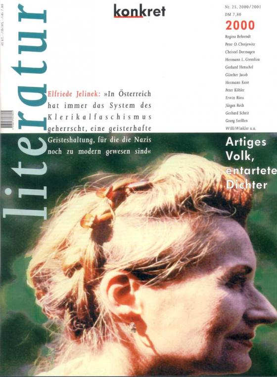 Cover-Bild Literatur konkret / Artiges Volk, entartete Dichter