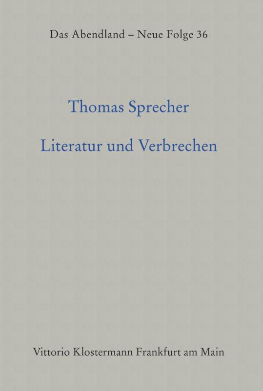 Cover-Bild Literatur und Verbrechen