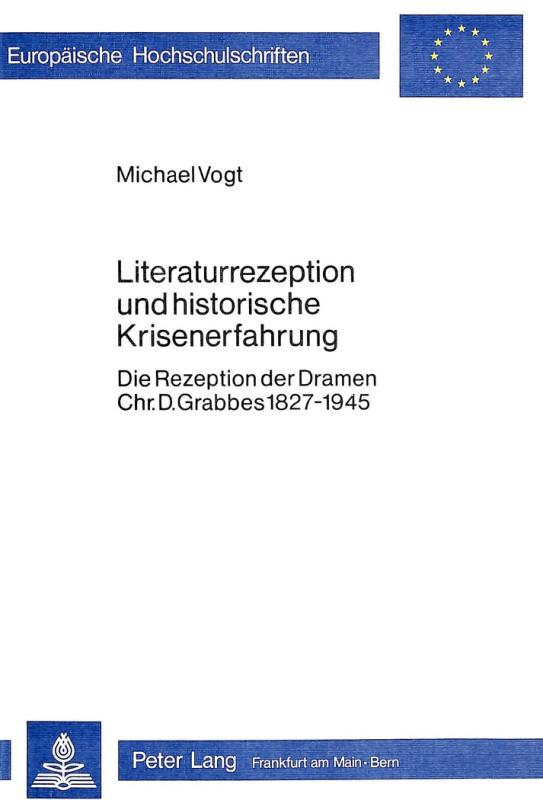 Cover-Bild Literaturrezeption und historische Krisenerfahrung