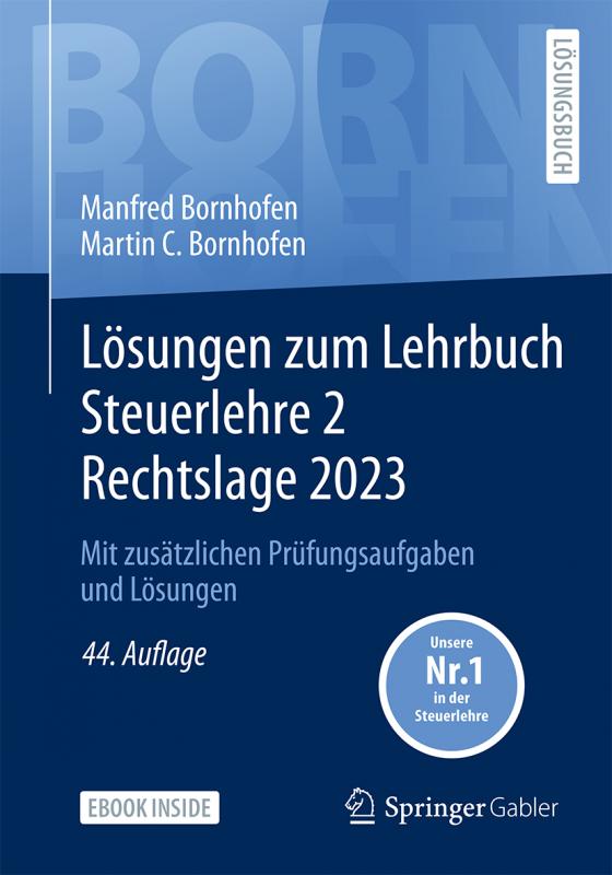 Cover-Bild Lösungen zum Lehrbuch Steuerlehre 2 Rechtslage 2023