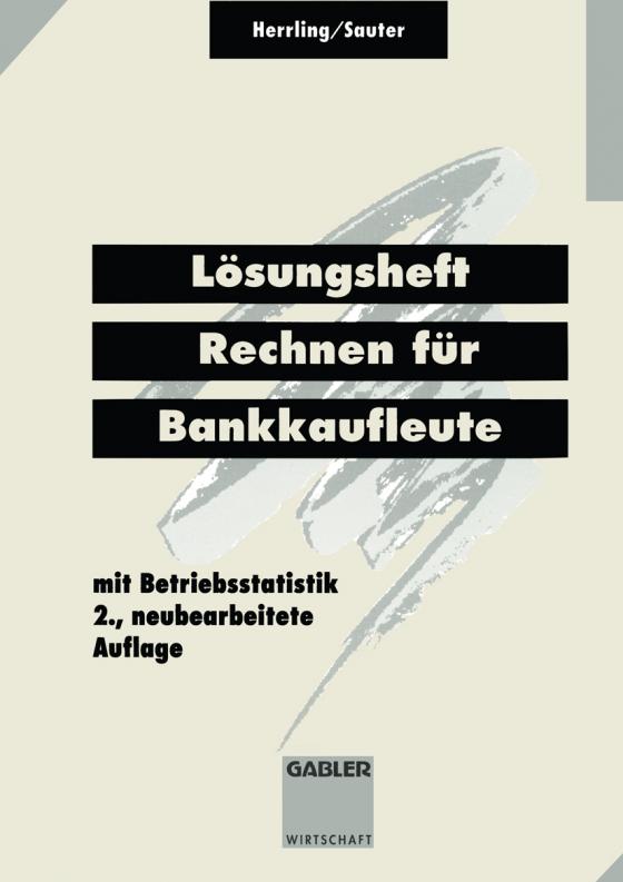 Cover-Bild Lösungsheft Rechnen für Bankkaufleute