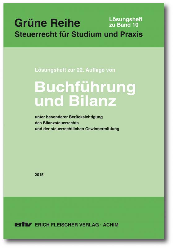 Cover-Bild Lösungsheft zur 22. Auflage 2015