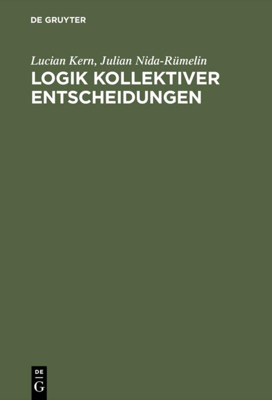 Cover-Bild Logik kollektiver Entscheidungen