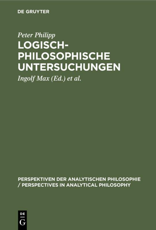 Cover-Bild Logisch-philosophische Untersuchungen