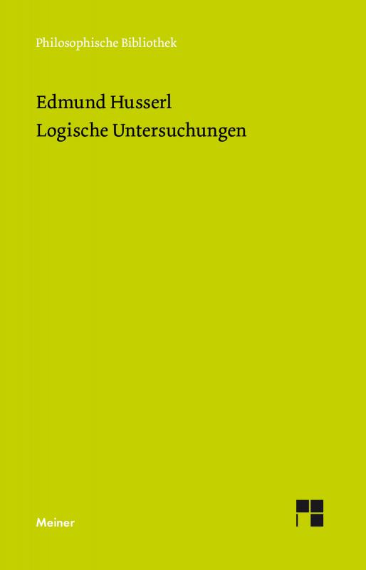 Cover-Bild Logische Untersuchungen