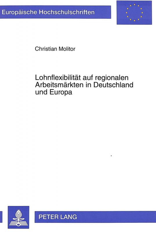 Cover-Bild Lohnflexibilität auf regionalen Arbeitsmärkten in Deutschland und Europa