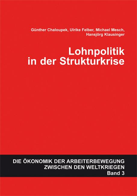 Cover-Bild Lohnpolitik in der Strukturkrise