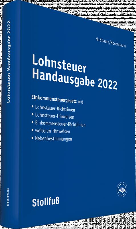Cover-Bild Lohnsteuer Handausgabe 2022