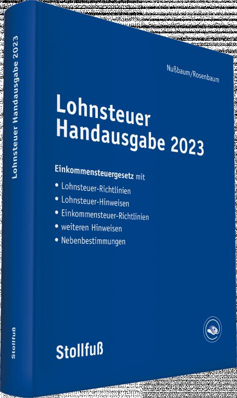 Cover-Bild Lohnsteuer Handausgabe 2023