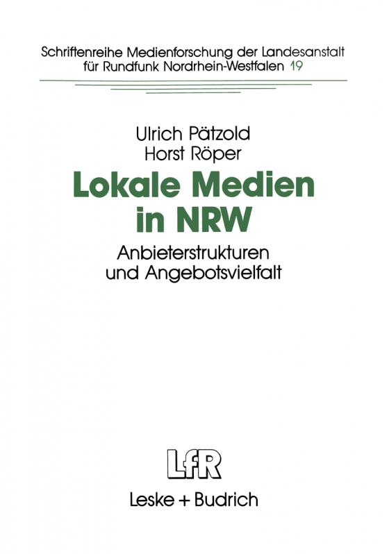 Cover-Bild Lokale Medien in NRW