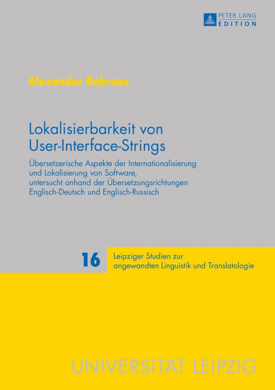 Cover-Bild Lokalisierbarkeit von User-Interface-Strings