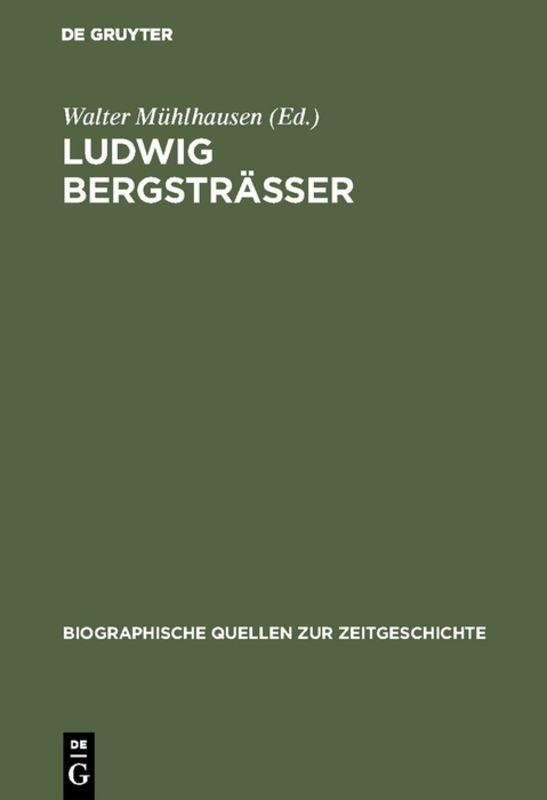 Cover-Bild Ludwig Bergsträsser