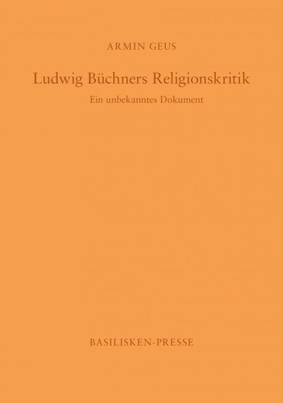 Cover-Bild Ludwig Büchners Religionskritik