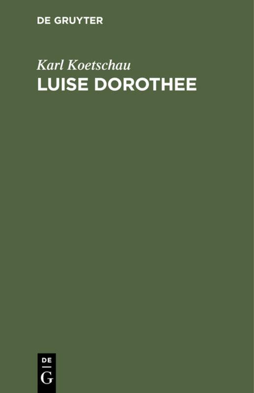 Cover-Bild Luise Dorothee