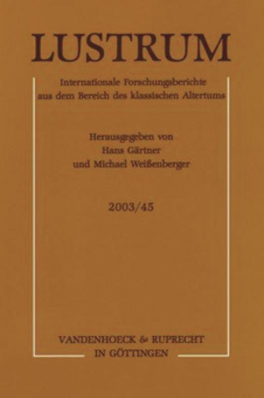 Cover-Bild Lustrum Jahrgang 2003 / Band 45