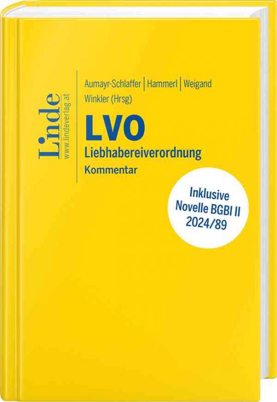 Cover-Bild LVO | Liebhabereiverordnung