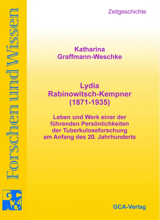 Cover-Bild Lydia Rabinowitsch-Kempner (1871-1935)