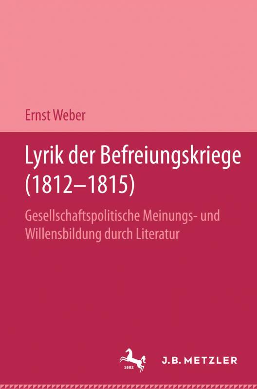 Cover-Bild Lyrik der Befreiungskriege (1812-1815)