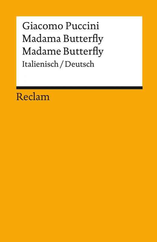 Cover-Bild Madama Butterfly / Madame Butterfly. Italienisch/Deutsch